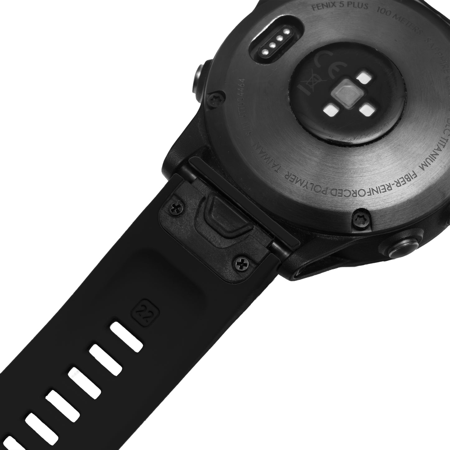 Gummireim m/quick fit for Garmin svart