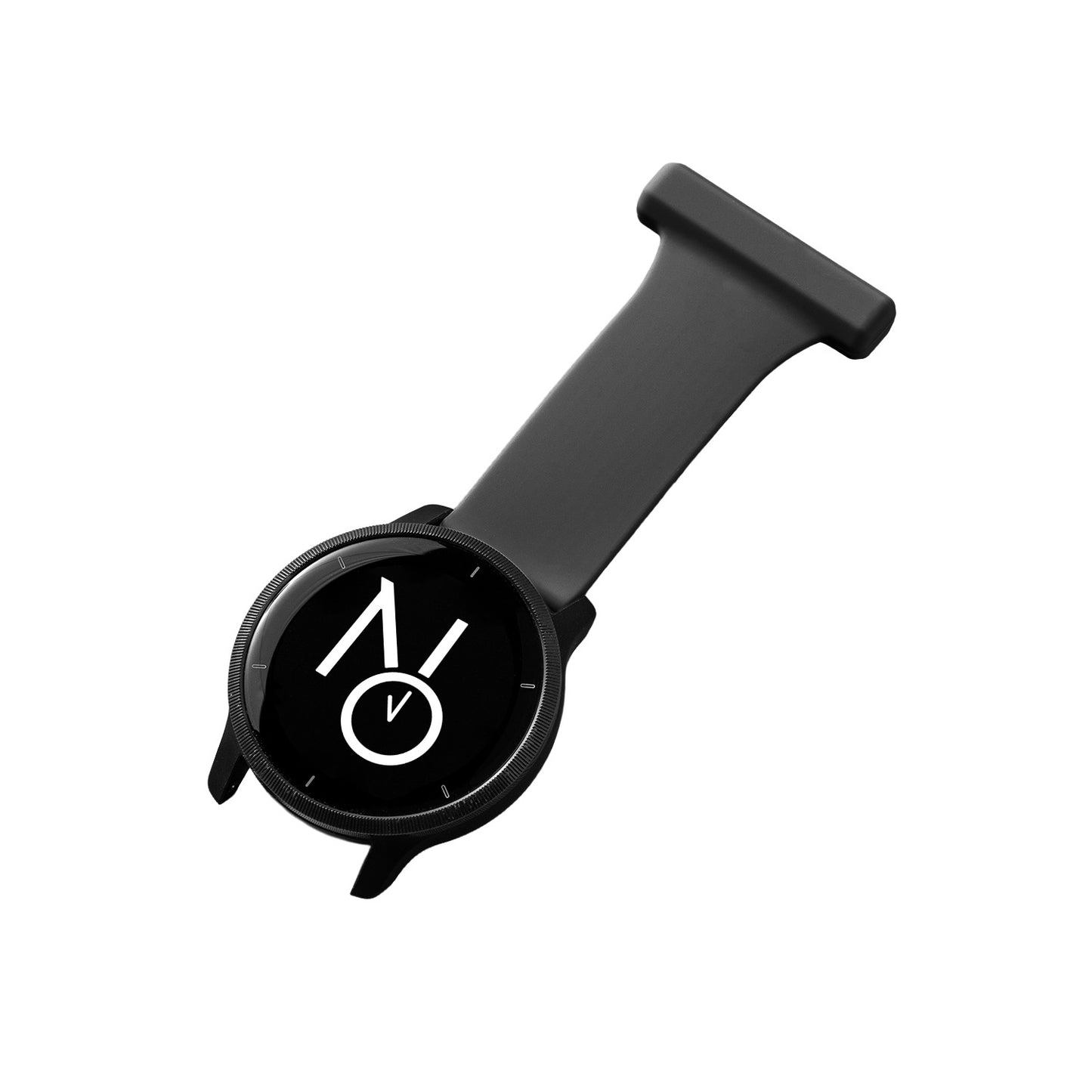 Gummireim til søsterur m/quick release svart