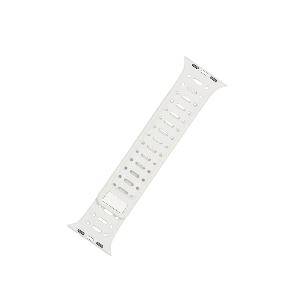Mønstret gummireim m/magnetfeste til Apple watch mint