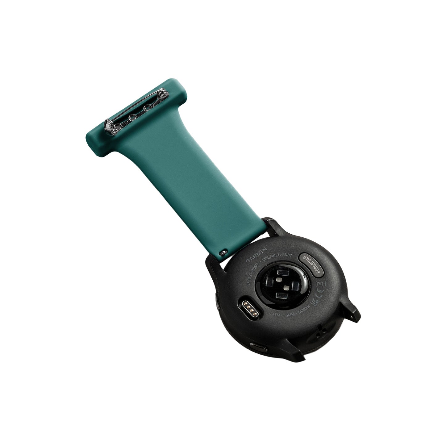 Gummireim til søsterur m/quick release mørk mint