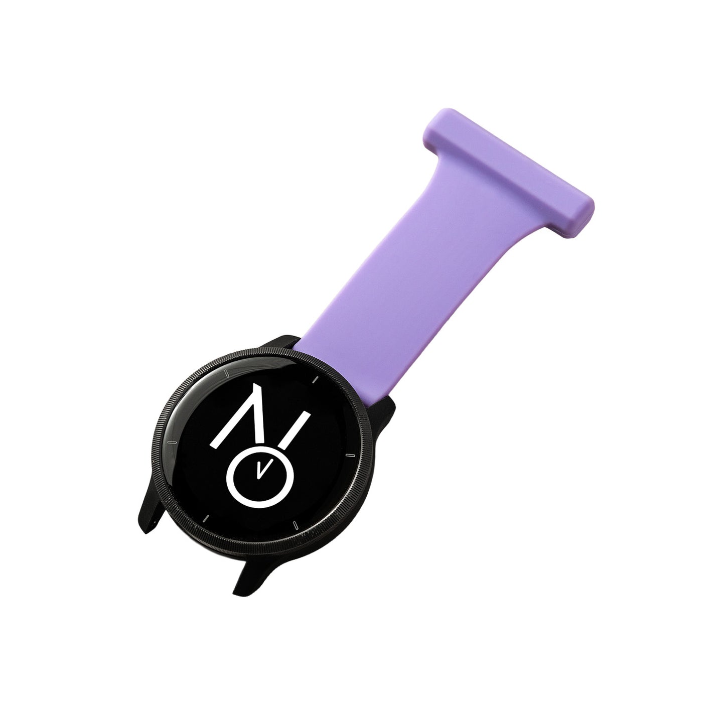 Gummireim til søsterur m/quick release lilla