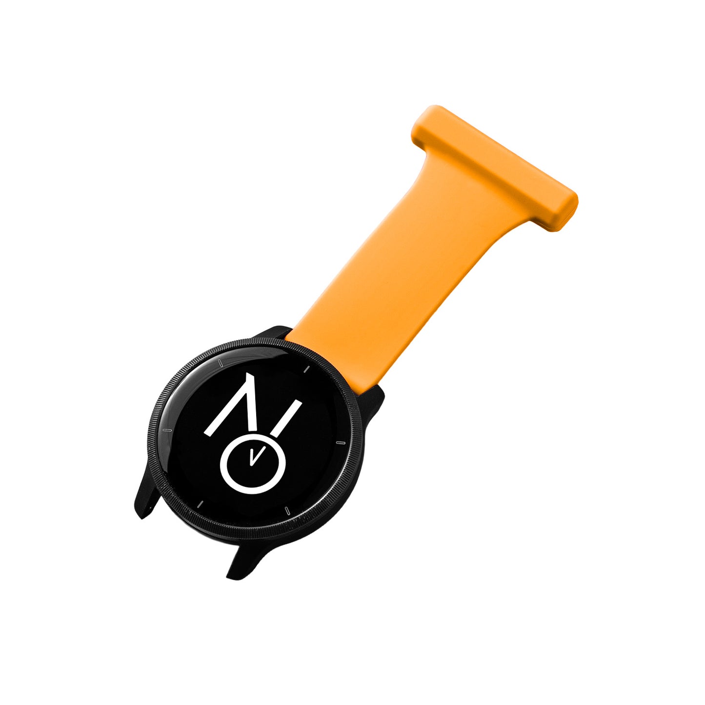 Gummireim til søsterur m/quick release gul