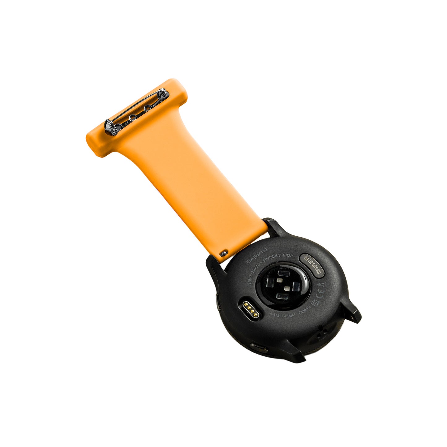Gummireim til søsterur m/quick release gul