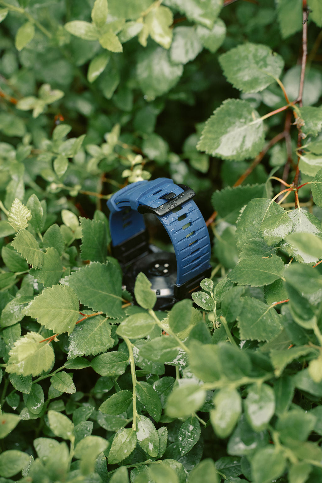 FKM gummireim m/quick fit for Garmin blå