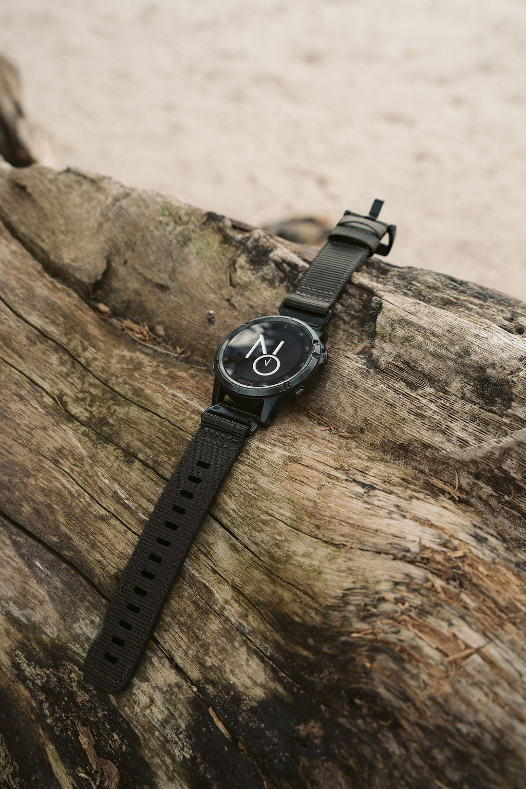 Nylonreim m/quick fit for Garmin svart