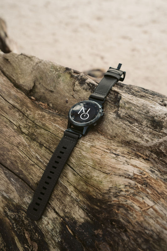 Nylonreim m/quick fit for Garmin svart