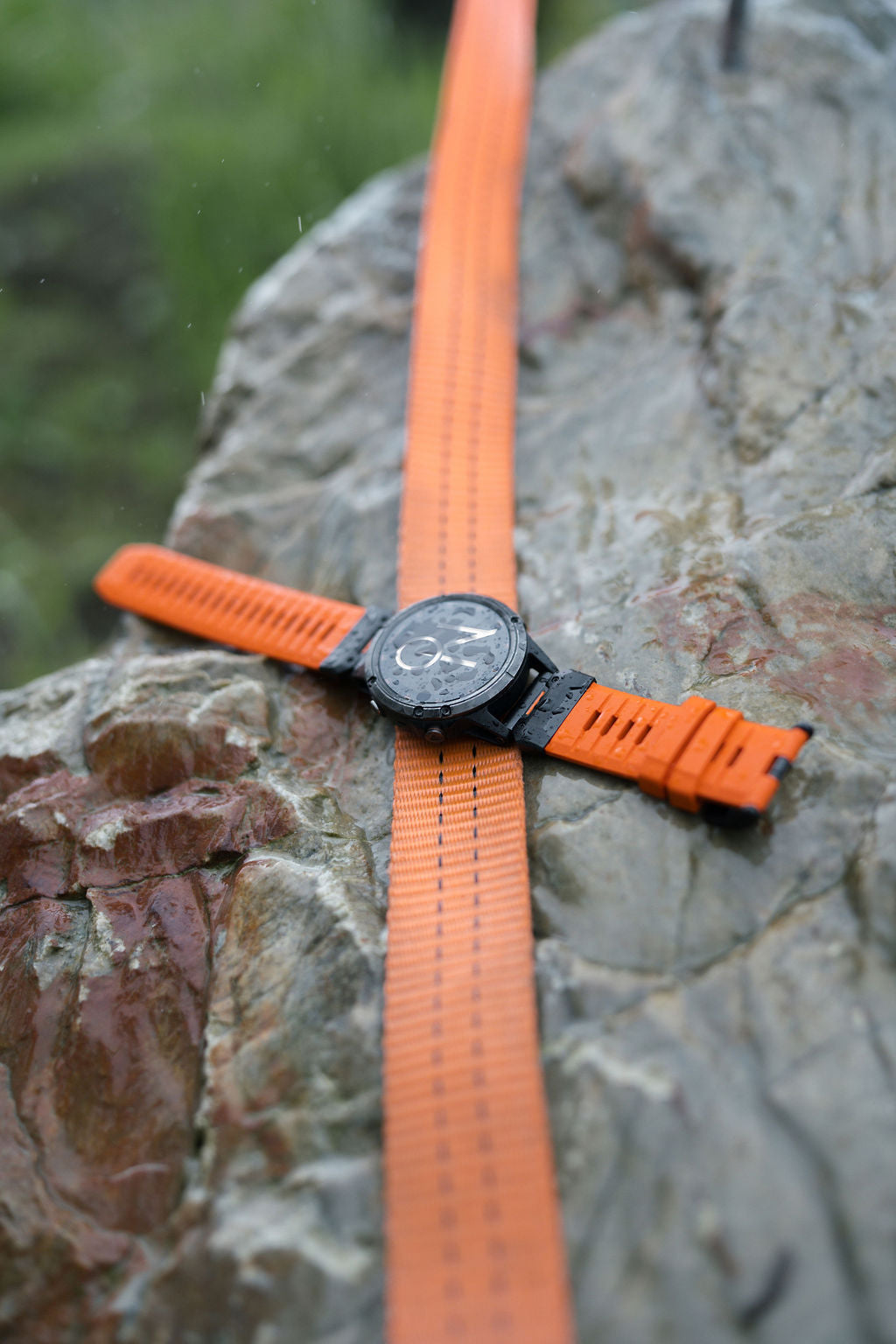 FKM gummireim m/quick fit for Garmin oransje