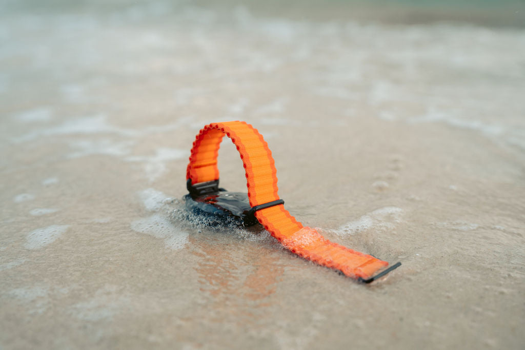 Ocean loop m/quick fit for Garmin oransje