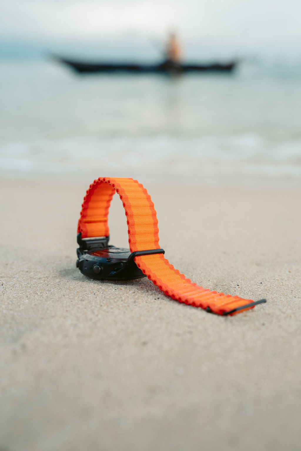 Ocean loop m/quick fit for Garmin oransje