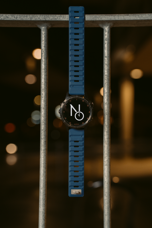 Gummireim magnet m/quick fit for Garmin mørk blå