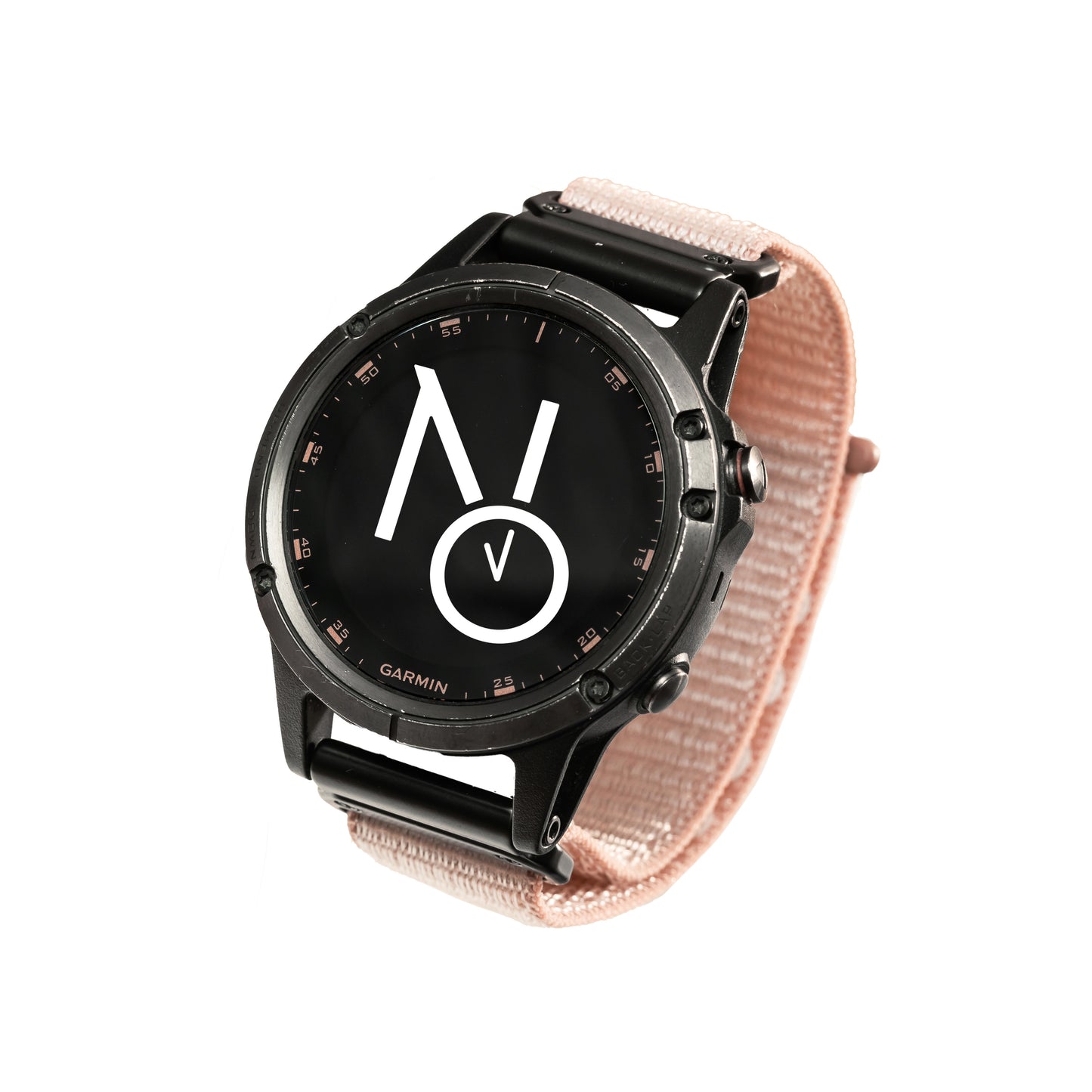 Velcroreim m/quick fit for Garmin rosa