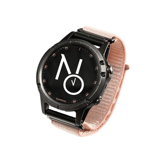 Velcroreim m/quick fit for Garmin rosa