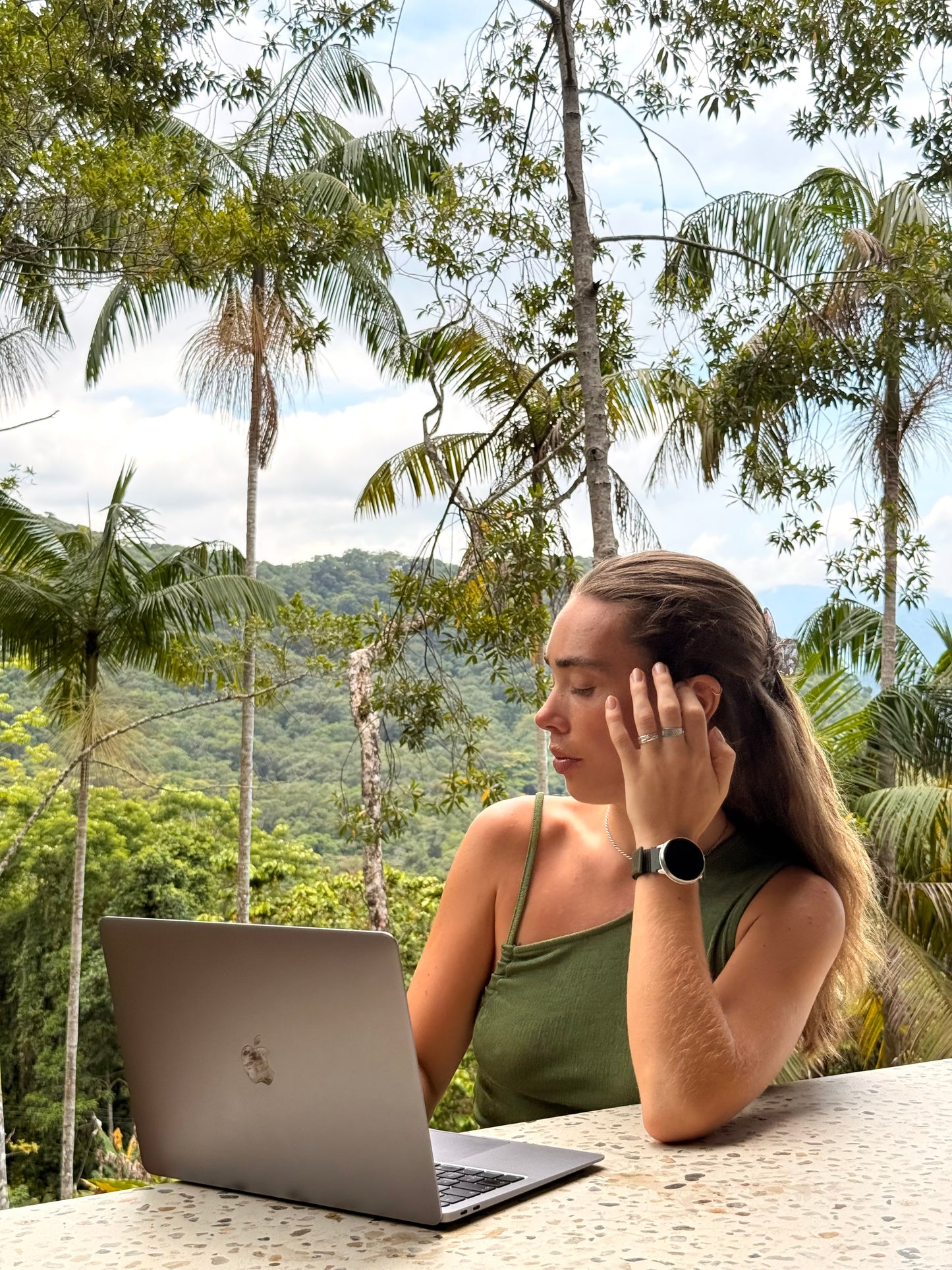 Velcroreim m/quick release grønn