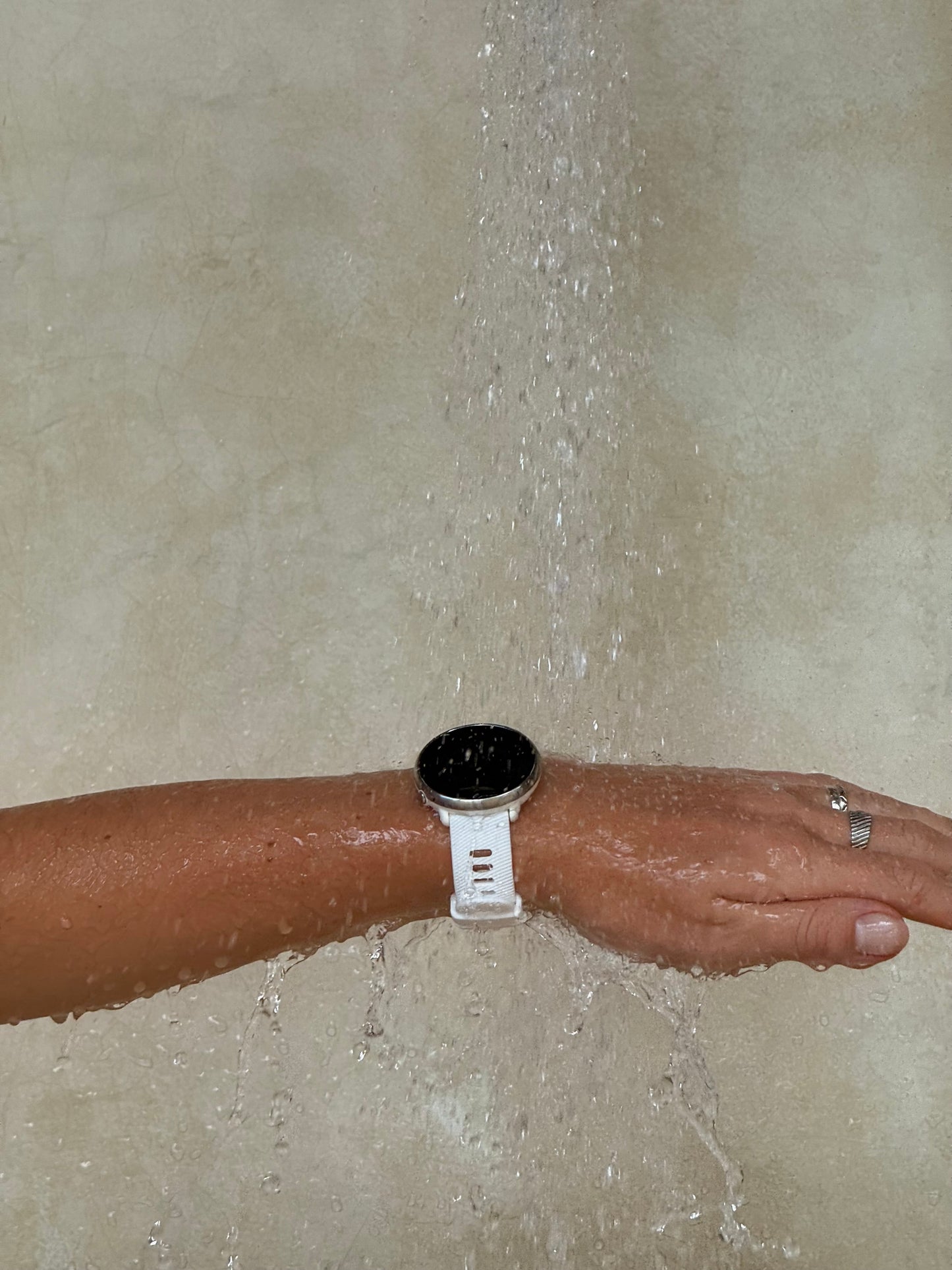 Gummireim m/quick release hvit