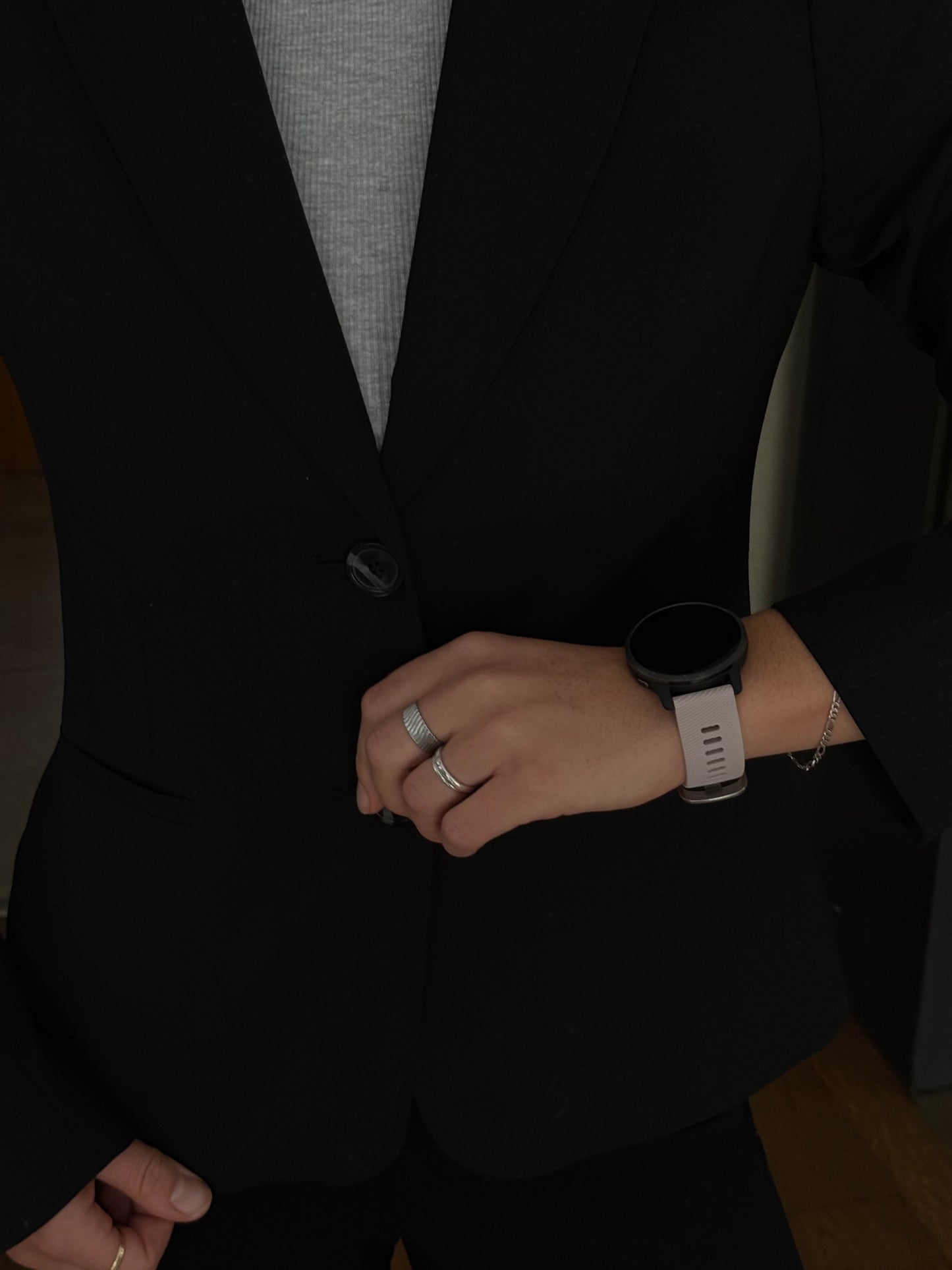 Gummireim m/quick release peach