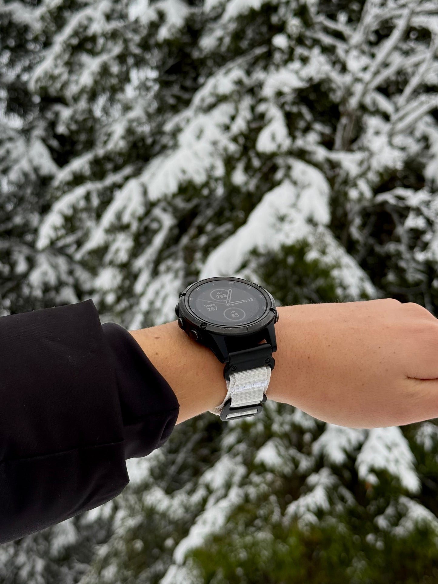 Alpine Loop m/quick fit for Garmin hvit