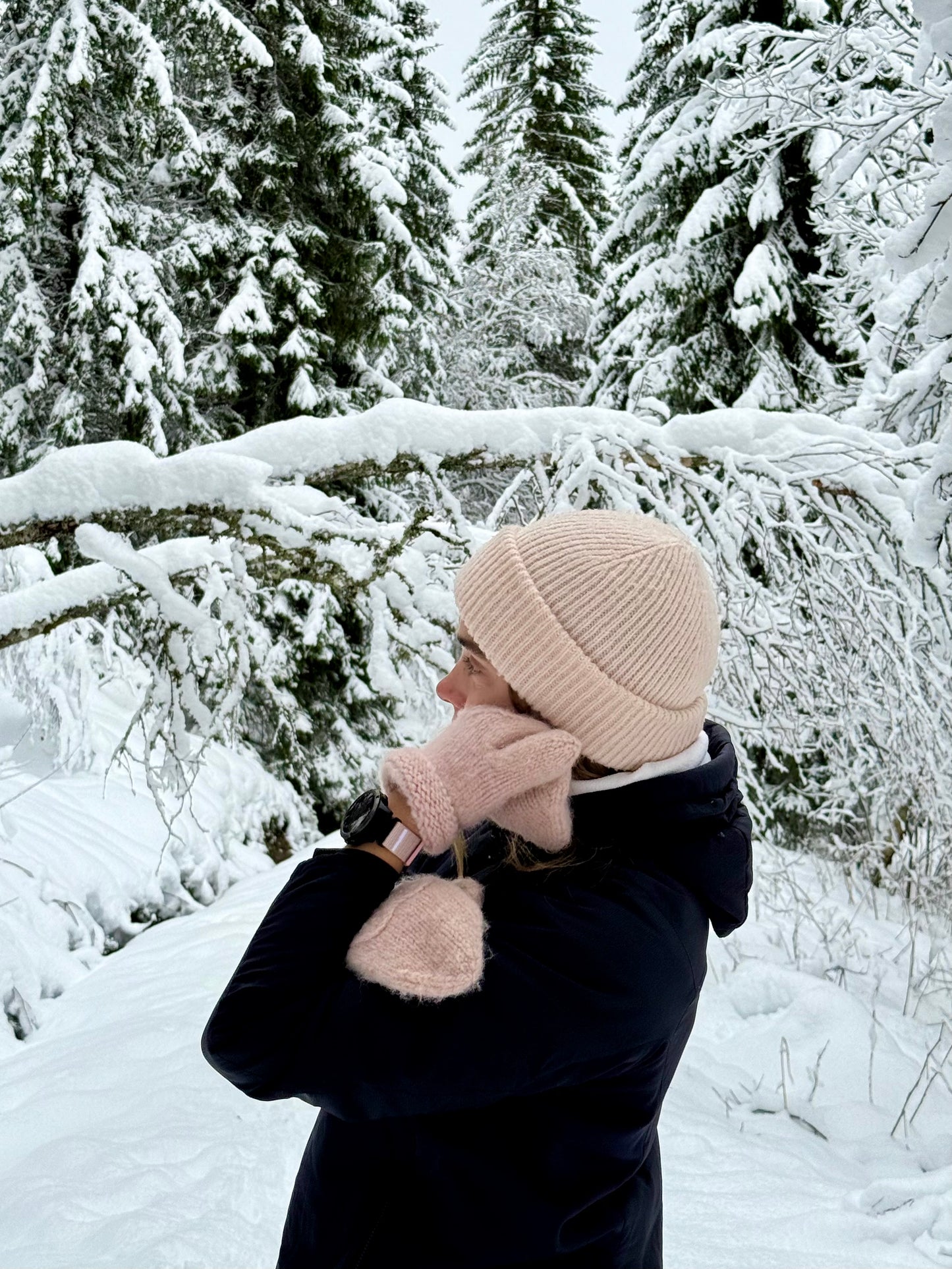 Velcroreim m/quick fit for Garmin rosa