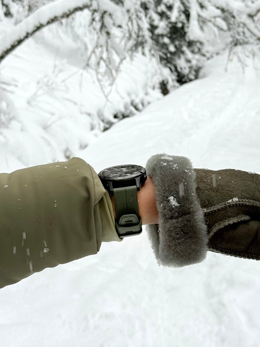 Gummireim m/quick fit for Garmin militærgrønn