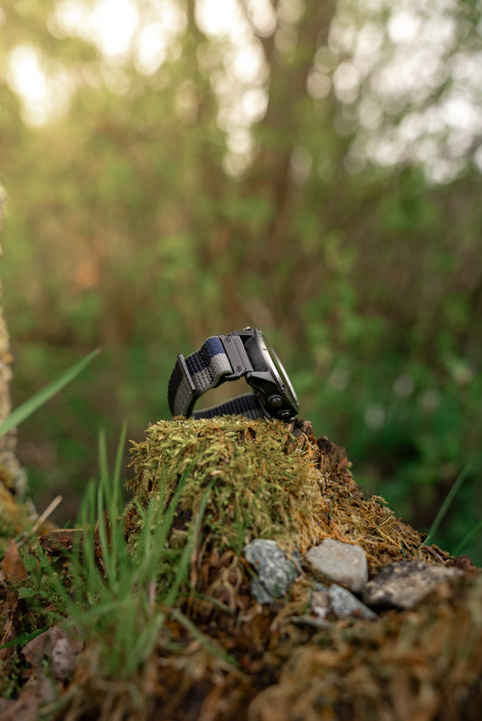 Velcroreim m/quick fit for Garmin sort/grå