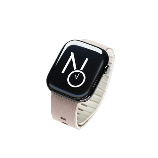 Gummireim m/magnetfeste til Apple watch lys lilla