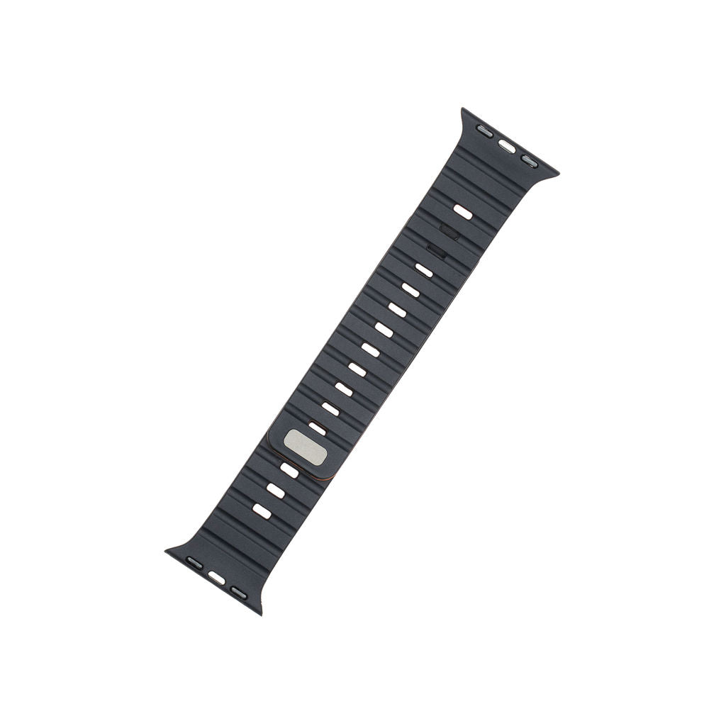 Gummireim m/magnetfeste til Apple watch oransje