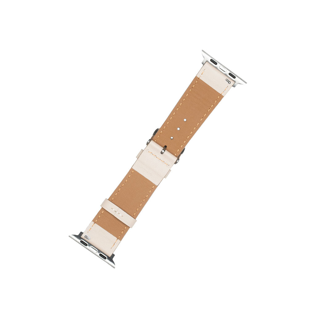 Skinnreim til Apple watch lys beige