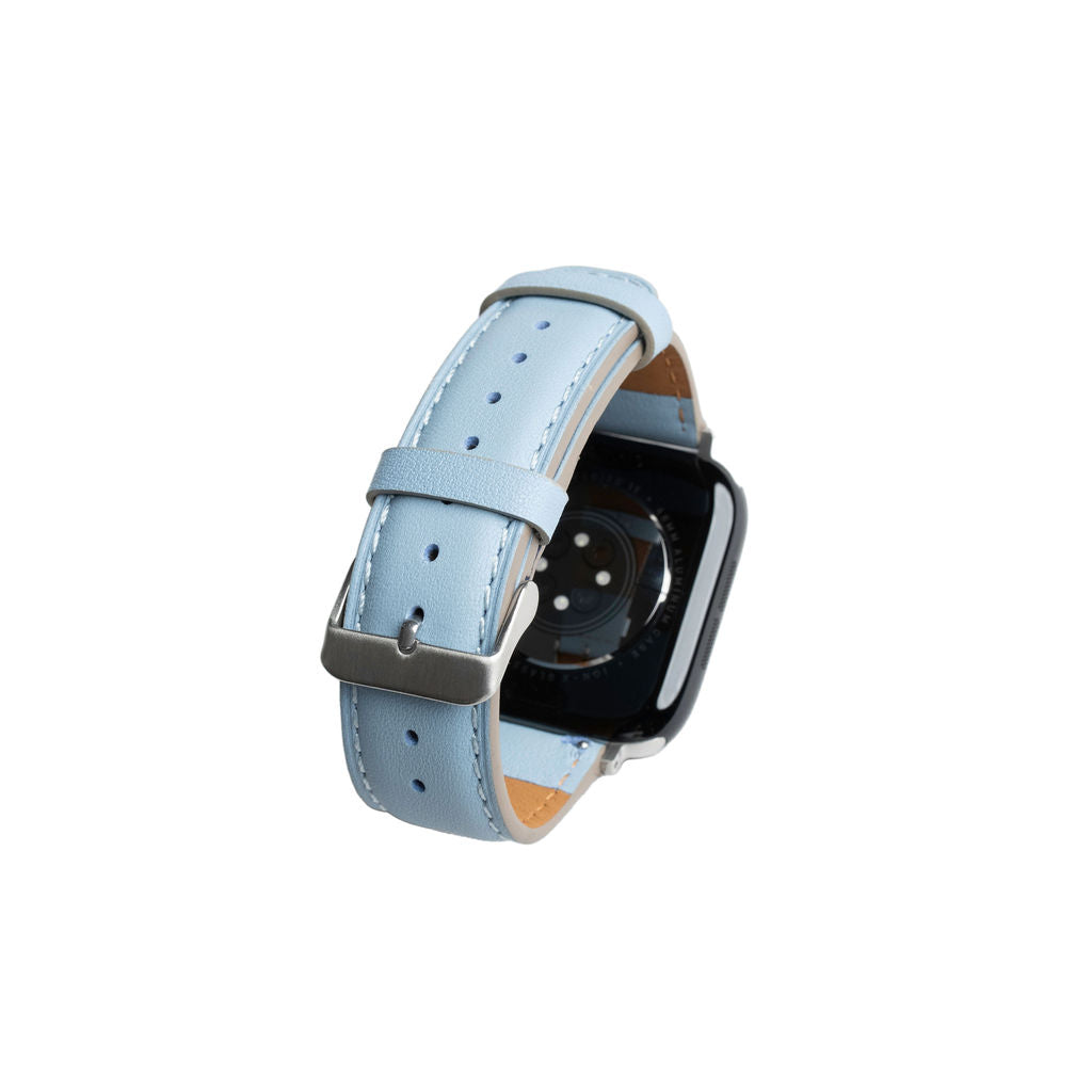 Skinnreim til Apple watch lys blå