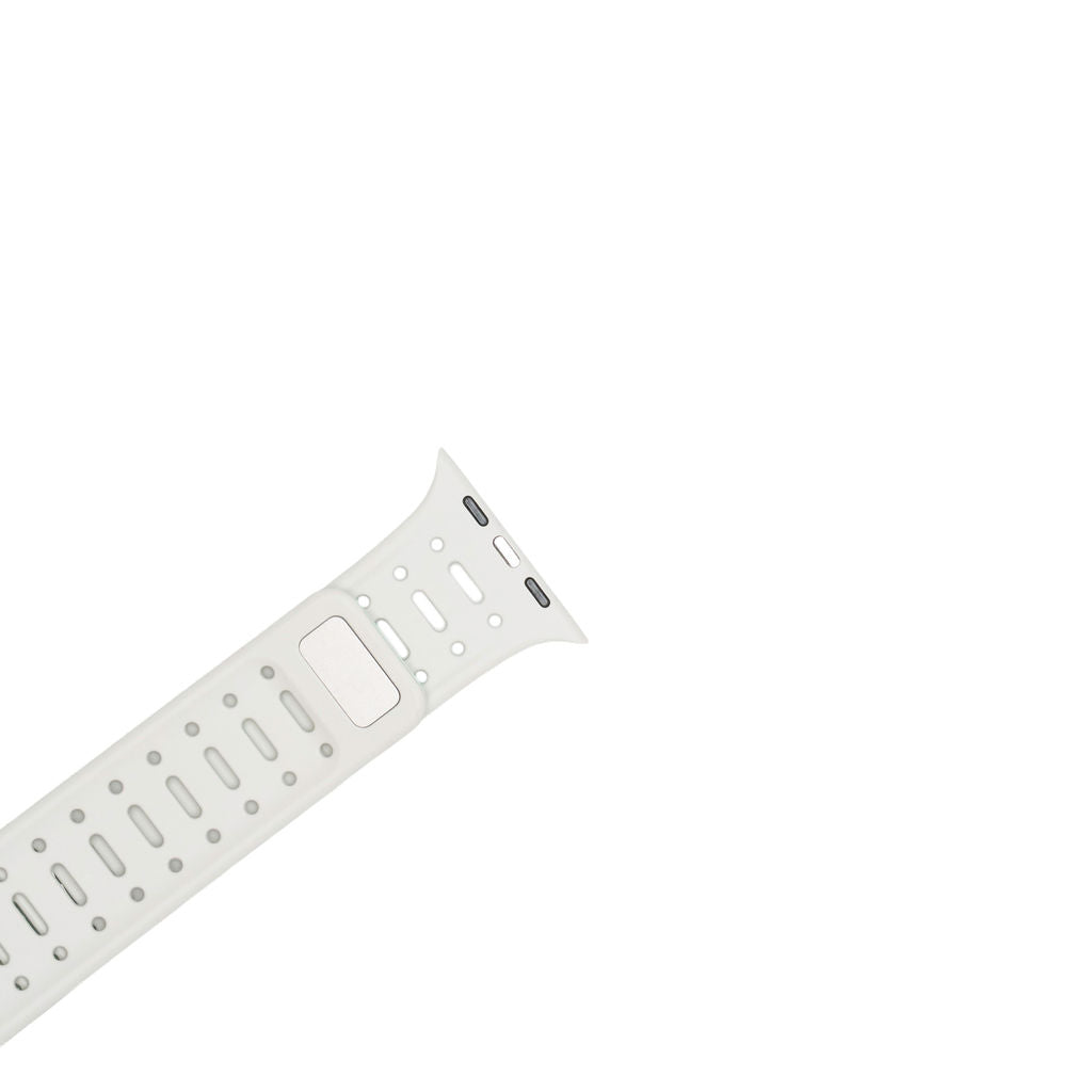Mønstret gummireim m/magnetfeste til Apple watch mint