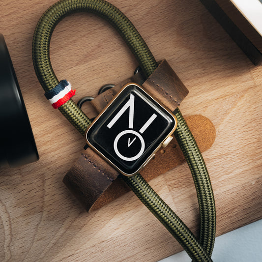 Skinnreim til Applewatch Brun