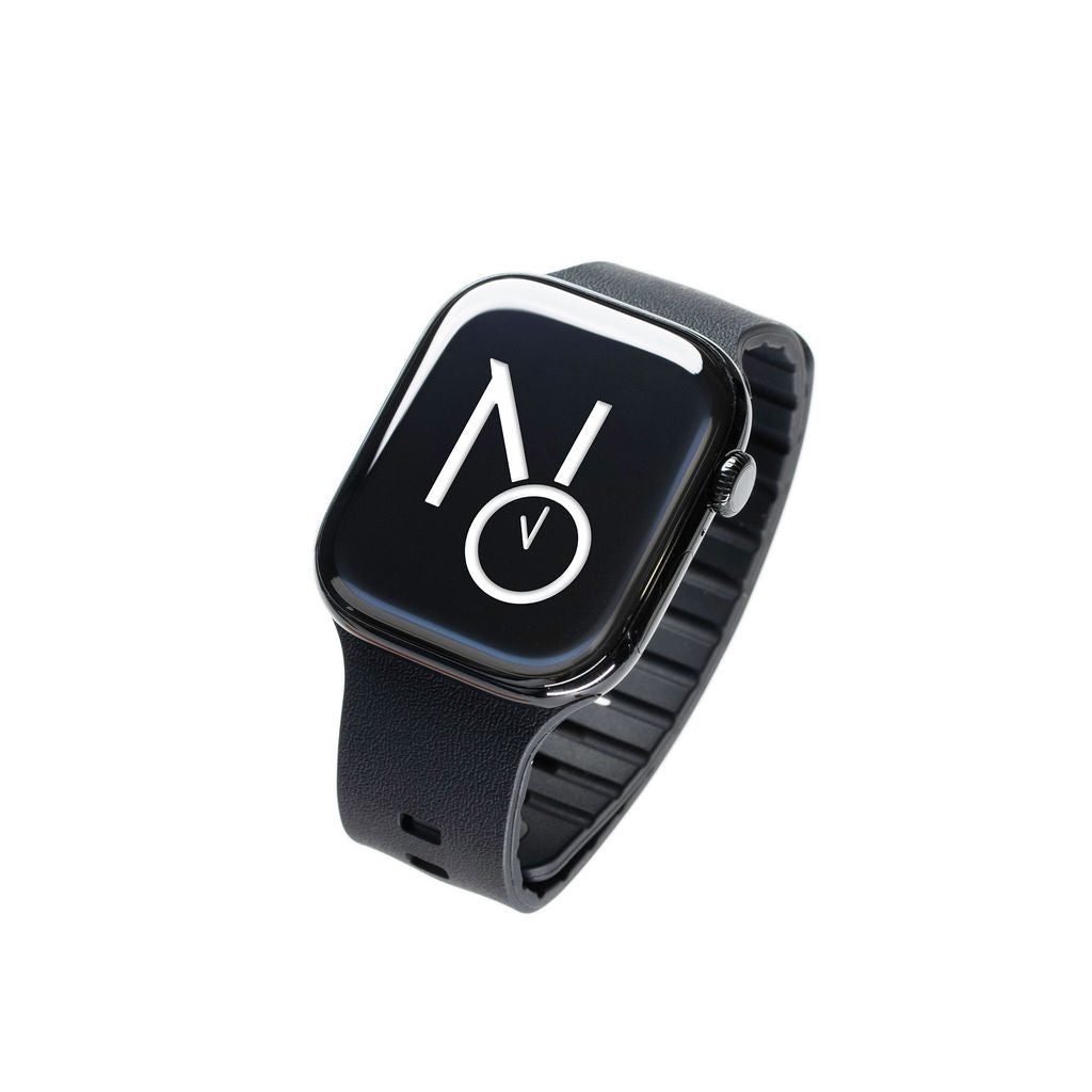 Gummireim m/magnetfeste til Apple watch svart