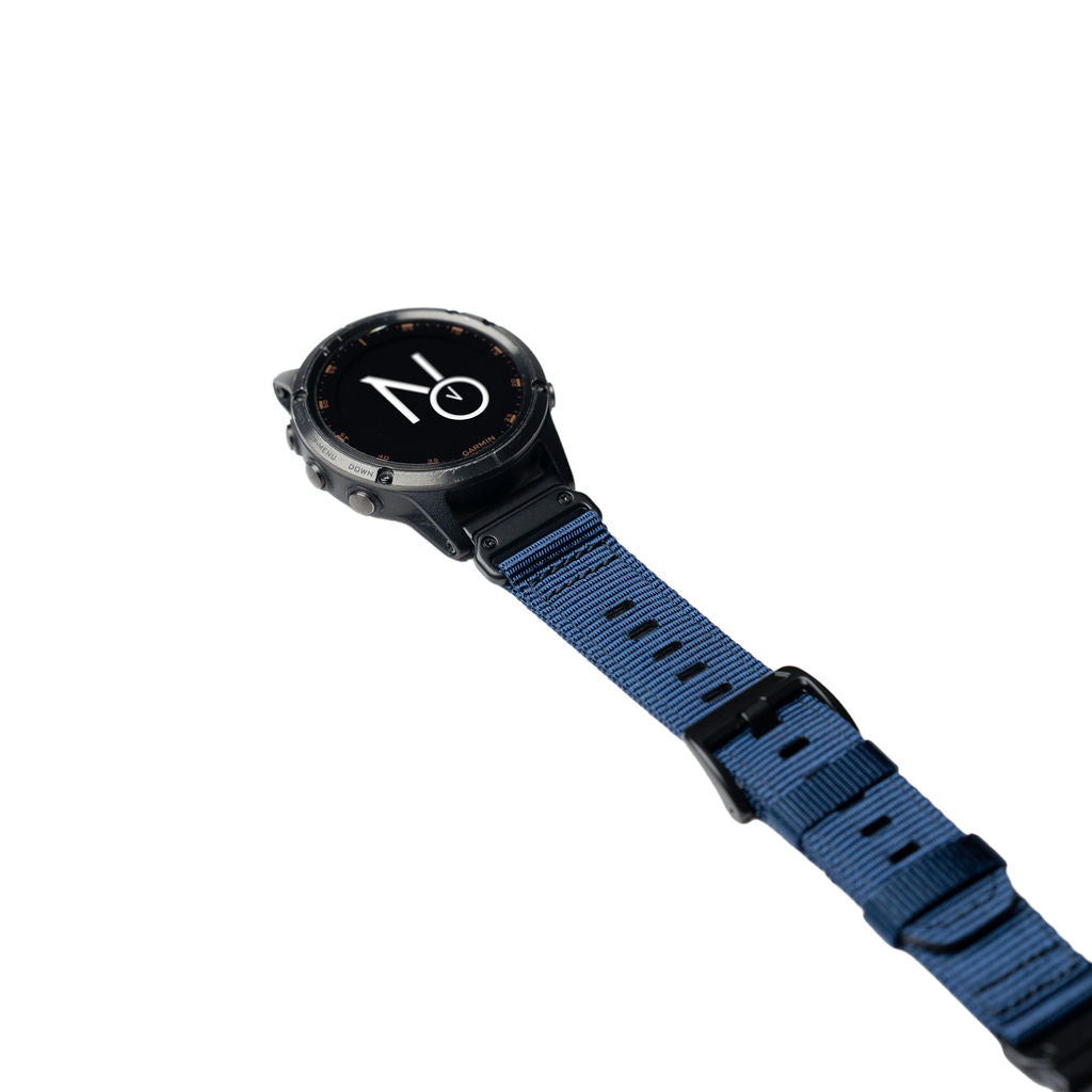 Nylonreim m/quick fit for Garmin mørk blå