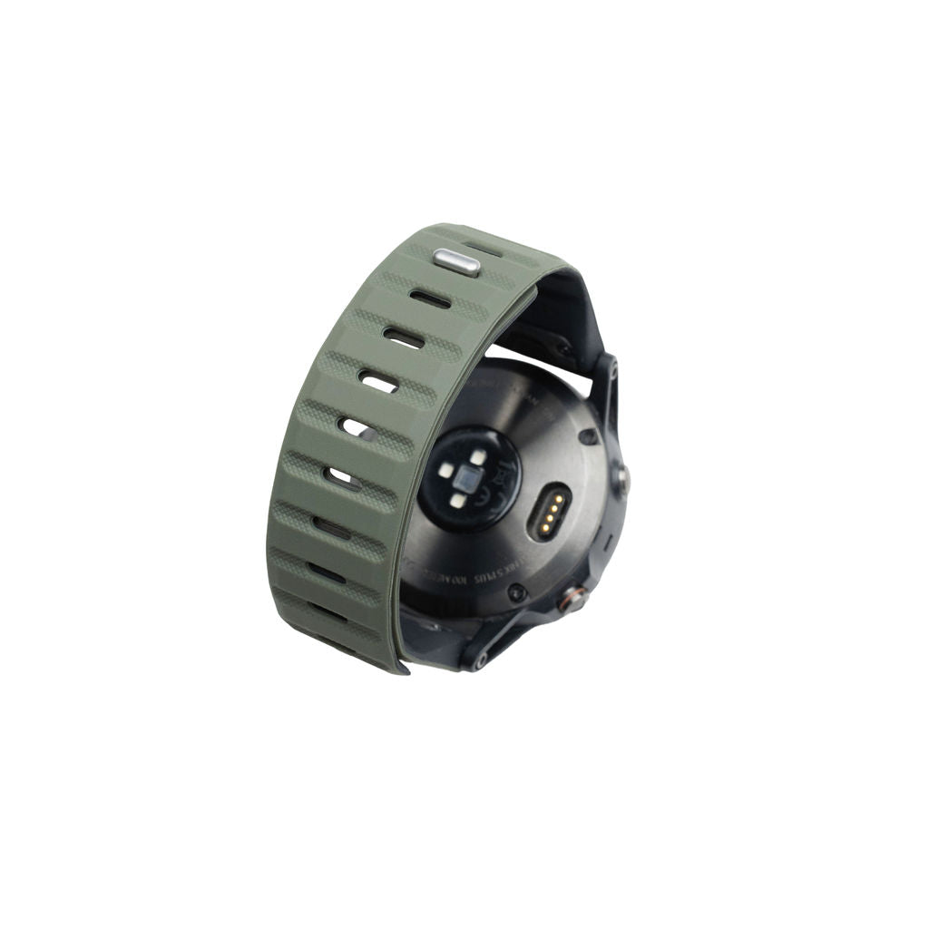 Gummireim magnet m/quick fit for Garmin mørk grønn