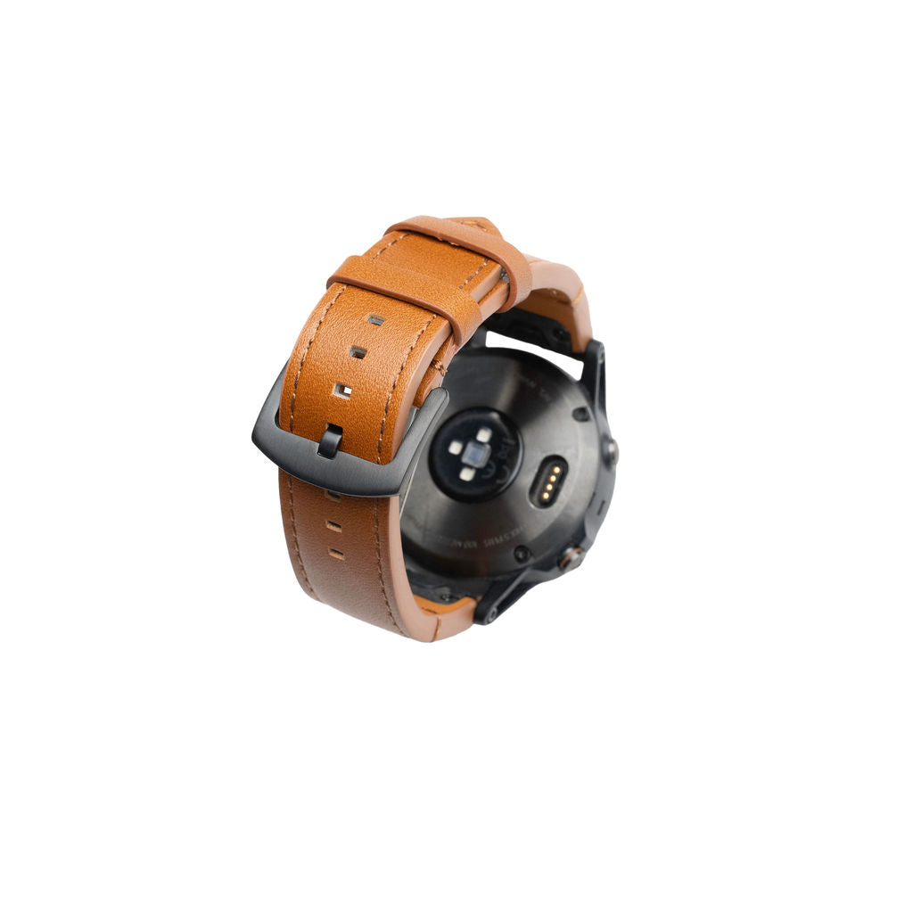 Skinnreim m/quick fit for Garmin brun