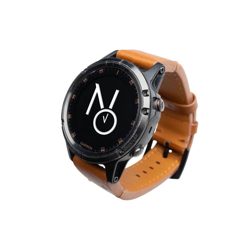 Skinnreim m/quick fit for Garmin brun
