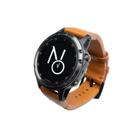 Skinnreim m/quick fit for Garmin brun