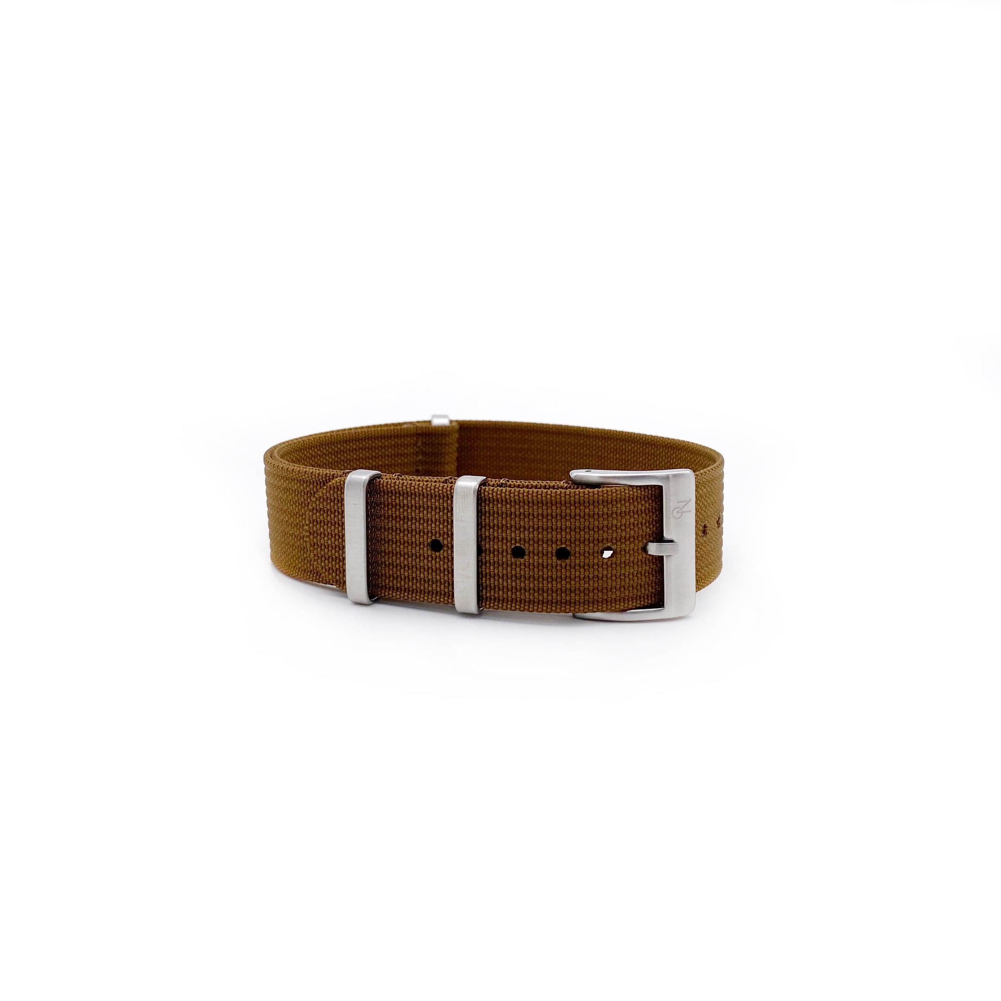 Ribbed natoreim, brun, front side